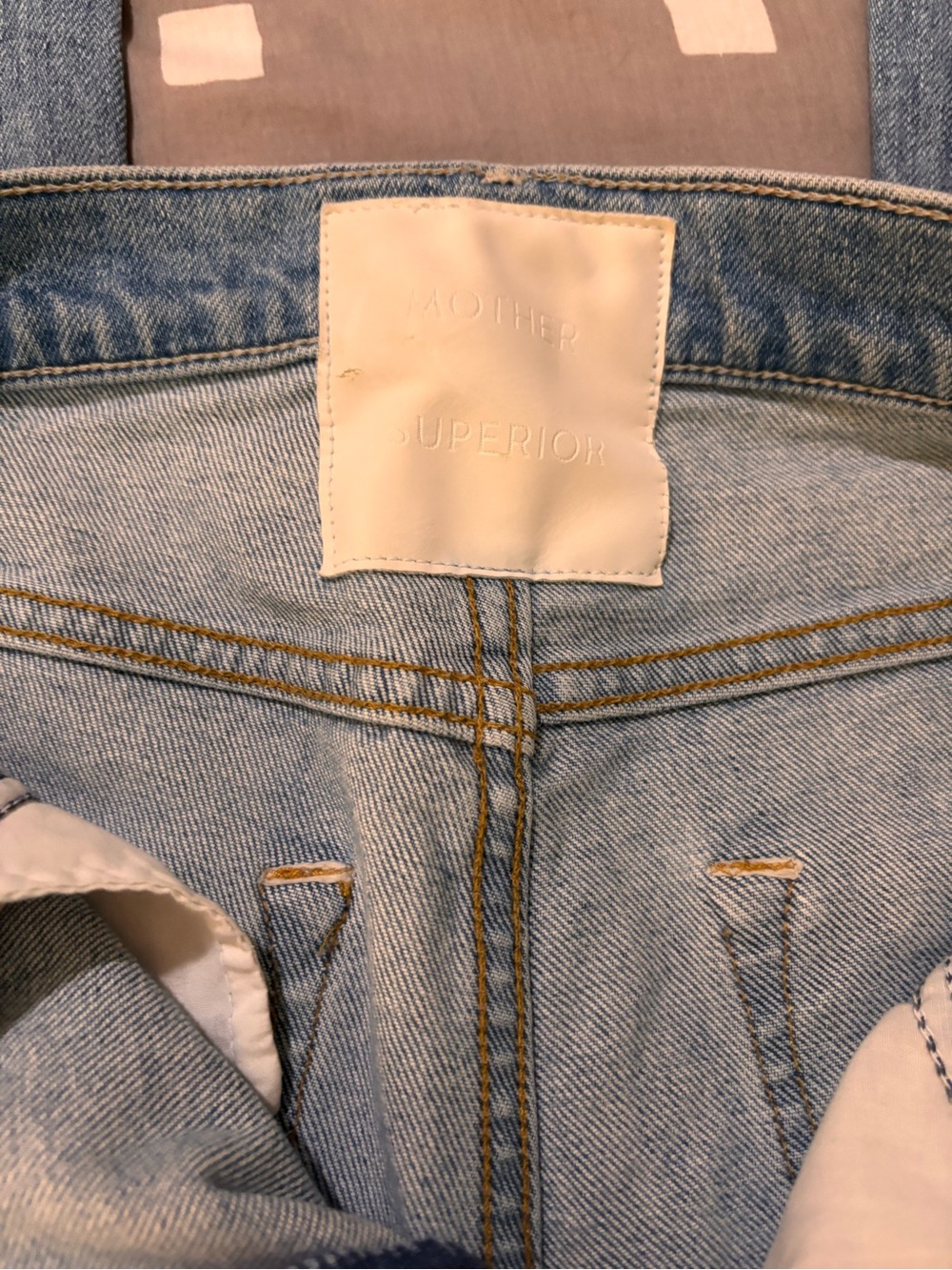 MOTHER Light Blue High-Rise Cropped Straight Jeans - Picture 7 of 8